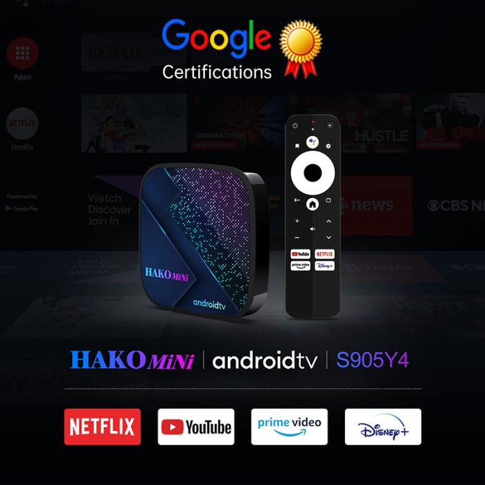 Hakomini Google Lisanslı Android Tv Box 4k Hdmı Wıfı 2+8 Gb