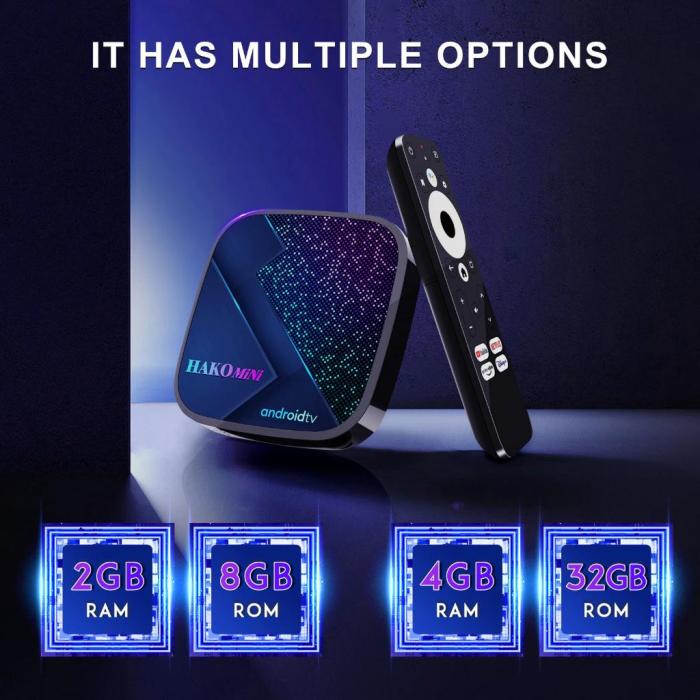 Hakomini Google Lisanslı Android Tv Box 4k Hdmı Wıfı 2+8 Gb