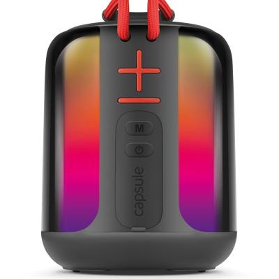 Powerway Capsule Taşınabilir Bluetooth Hoparlör Ses Bombası Yüksek Ses Gücü Sese Duyarlı Led Işık