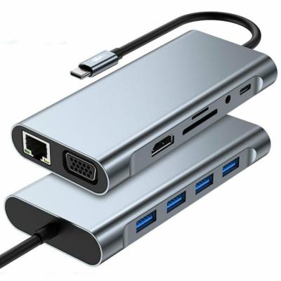 Shaza 11in1 Usb Type-c Hub Port Adaptör Hdmı Usb Ethernet Pd Girişli