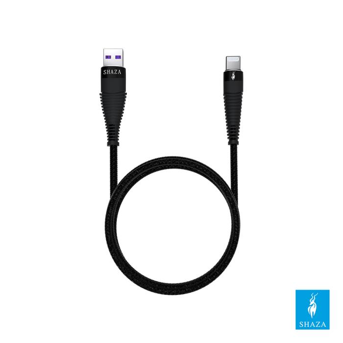 Shaza Apple İphone Lightning 5a 100 W Örgülü Hızlı Şarj Ve Data Kablosu 2 Metre