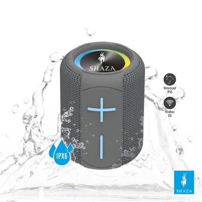 Shaza Taşınabilir Bluetooth Hoparlör Ipx6 Suya Dayanıklı - 8w Ses Çıkışı Gri