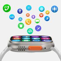 Shaza Watch 8 Ultra Dt No:1 49mm Nfc Tansiyon Oksijen Nabız Ölçer Uyku Takibi İos Android Uyumlu Akıllı Saat Siyah- Siyah
