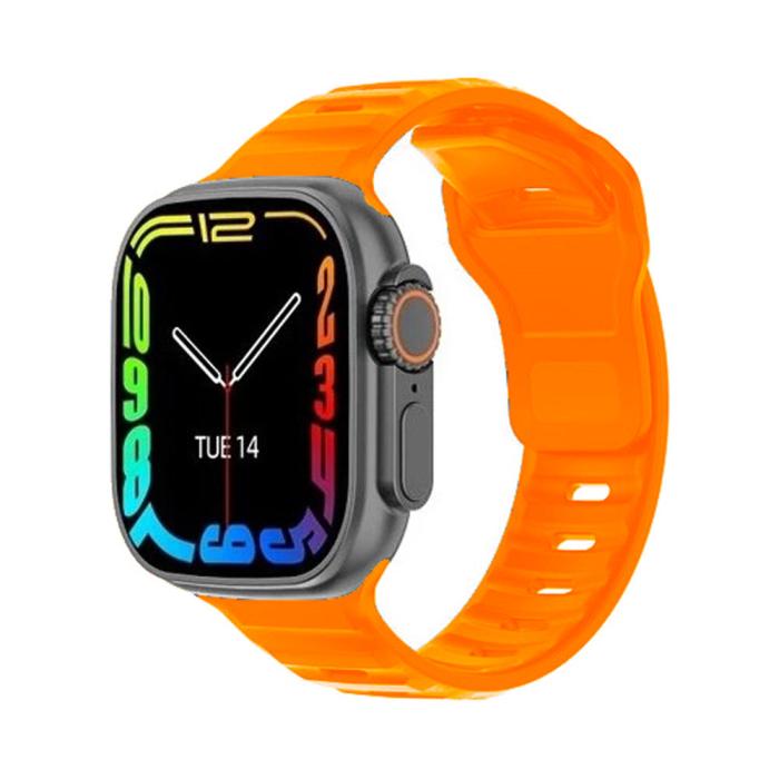 Shaza Watch 8 Ultra Dt No:1 49mm Nfc Tansiyon Oksijen Nabız Ölçer Uyku Takibi İos Android Uyumlu Akıllı Saat Siyah-turuncu