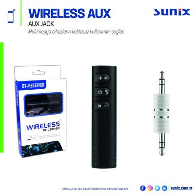 Sunix Bluetooth Araç Aux Jak Bağlantı Kiti