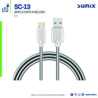 Sunix Sc13 Lightning 2 Amper 1 Metre Metal Şarj & Data Kablosu