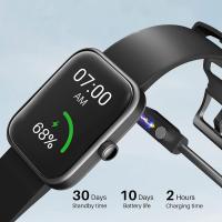 Tozo S2 5atm Su Geçirmez Nabız Oksijen Ve Uyku Monitörü Hd Dokunmatik Ekran Akıllı Saat Siyah