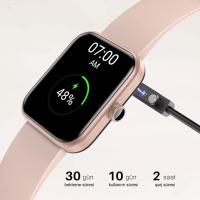 Tozo S2 5atm Su Geçirmez Nabız Oksijen Ve Uyku Monitörü Hd Dokunmatik Ekran Akıllı Saat Rose Gold