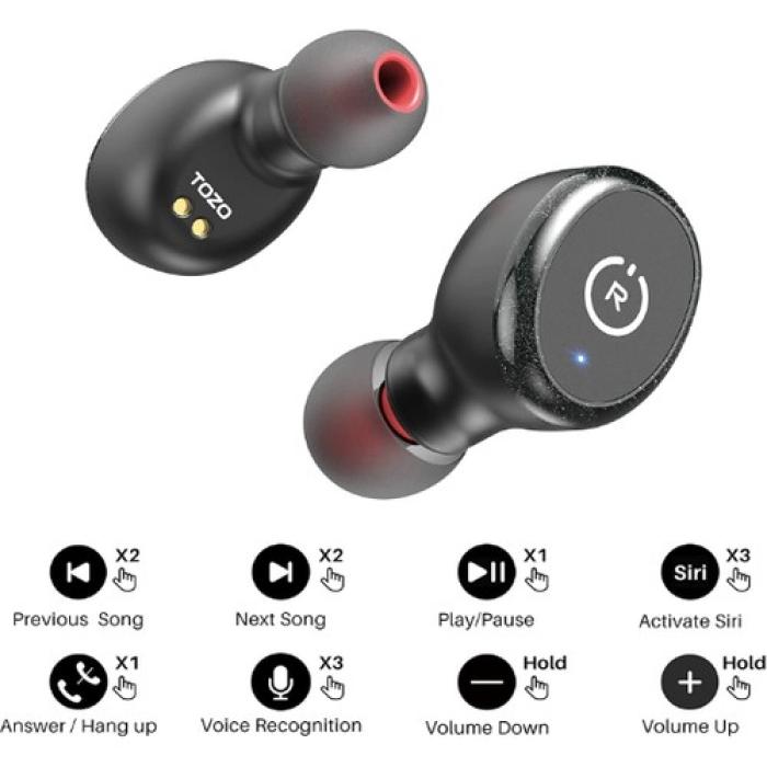 Tozo T10 Bluetooth 5.3 Iphone Ve Android Uyumlu Su Geçirmez 45 Saat Kullanım Süresi Kablosuz Kulaklık