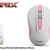 Everest DLM-380 Beyaz/Pembe Optik Kablosuz Mouse