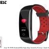 Everest Ever Fit W49 Android/IOS Smart Watch Kalp Atışı Sensörlü Kırmızı/Siyah Akıllı Bileklik   Saat