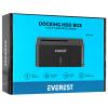 Everest HD3-530 2.5/3.5 USB3.0 6Gbps/UASP 4TB/6TB/8TB Docking Harddisk Kutusu