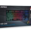Everest KB-GX6 Siyah USB Gökkuşağı Renkli Aydınlatmalı Q Standart Gaming Klavye