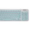 Everest KM-01K Turkuaz Usb Yuvarlak Tuşlu 3D Mouse Combo LC Layout Klavye + Mouse Set