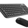 Everest KM-01W Siyah Yuvarlak Tuşlu 3D Mouse Combo Türkçe Kablosuz Klavye + Mouse