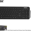 Everest KM-01W Siyah Yuvarlak Tuşlu 3D Mouse Combo Türkçe Kablosuz Klavye + Mouse