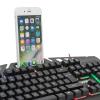 Everest KMX-99 Siyah Usb Gökkuşağı Zemin Aydınlatmalı Q Oyuncu Klavye + Mouse Set