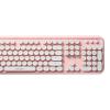 Everest ROUND KM-6282 Pembe Kablosuz Q Multimedia Klavye + Mouse Set