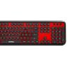Everest ROUND KM-6282 Siyah/Kırmızı Kablosuz Q Multimedia Klavye + Mouse Set