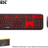Everest ROUND KM-6282 Siyah/Kırmızı Kablosuz Q Multimedia Klavye + Mouse Set