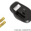 Everest SM-360 Usb Metalik Yeşil 3D Optik Süper Sessiz Alkalin Pil Kablosuz Mouse