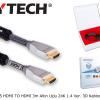 Hytech HY-PP805 HDMI TO HDMI 3m Altın Uçlu 24K 1.4 Ver. 3D Kablosu