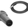 Mikado MD-45BT 3.7v1800mah Siyah Kablolu Mikrofon Toplantı Anfisi Bluetooth/USB/TF/FM/Led Işıklı