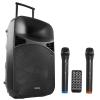 Mikado MD-99KP 15 2 Adet UHF Mikrofonlu 130W Bluetooth+Usb+Sd+Fm Destekli 38cm Kablosuz Toplantı Anfisi