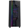 Rampage ALPHA-X 4*12cm Rainbow Fan 600W 80 Plus Bronze RGB Led Şerit 1*Usb 3.0 2*Usb 2.0 Oyuncu Kasası