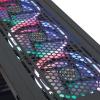 Rampage ALPHA-X 4*12cm Rainbow Fan 600W 80 Plus Bronze RGB Led Şerit 1*Usb 3.0 2*Usb 2.0 Oyuncu Kasası