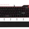 Rampage Hydra R6 Siyah USB Aydınlatmalı Gaming Pro Q Multimedia Mekanik Klavye