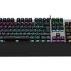 Rampage KB-R28 BLADE PLUS Siyah/Gümüş Gökkuşağı Aydınlatmalı Tam Türkçe Blue Switch Mekanik Gaming Klavye