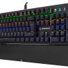 Rampage KB-R81 Red Switch Gökkuşağı Ledli RGB Şeritli Metal Yüzey Mekanik Gaming Oyuncu Klavye
