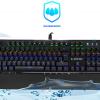 Rampage KB-R91 Optik Switch Su Geçirmez Gökkuşağı Ledli RGB Şeritli Metal Yüzey Mekanik Gaming Oyuncu Klavye