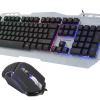 Rampage KM-RX8 Metal Kasa Rainbow Işıklı Q Oyuncu Multmedia Klavye ve Mouse Set