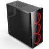 Rampage REDCORE 3*12cm Kırmızı Led Fan 500W 80Plus USB 3.0 Gaming Oyuncu Kasası