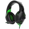 Rampage RM-K7 MAGNIFIC Siyah/Yeşil 7.1 Surround Sound System USB Mikrofonlu Oyuncu Kulaklığı