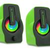 Rampage RMS-G7 FALSETTO 2.0 6 Watt RGB Ledli Yeşil Multimedia Gaming USB Speaker