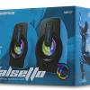 Rampage RMS-G7 FALSETTO 2.0 6 Watt RGB Ledli Mavi Multimedia Gaming USB Speaker