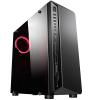 Rampage SHADOW HD Audio 600W Siyah 4*12cm Kırmızı Led Fan 1*Usb3.0 2*Usb2.0 Pencereli Oyuncu Kasası