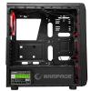 Rampage SHADOW HD Audio 600W Siyah 4*12cm Kırmızı Led Fan 1*Usb3.0 2*Usb2.0 Pencereli Oyuncu Kasası