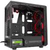 Rampage SHADOW HD Audio 600W Siyah 4*12cm Kırmızı Led Fan 1*Usb3.0 2*Usb2.0 Pencereli Oyuncu Kasası