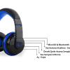 Rampage SN-RBT7 MicroSD Kart Destekli Oyuncu Mavi Bluetooth Kulaklık