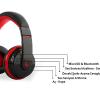 Rampage SN-RBT7 MicroSD Kart Destekli Oyuncu Kırmızı Bluetooth Kulaklık