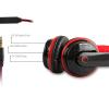 Rampage SN-RBT7 MicroSD Kart Destekli Oyuncu Kırmızı Bluetooth Kulaklık