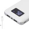 S-link IP-G18 12000mAh LCD Ekran Powerbank Beyaz Taşınabilir Pil Şarj Cihazı
