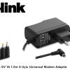 S-link SL-126A 5V 1A 1.2m 4 Uçlu Universal Modem Adaptör
