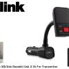 S-link SL-FM65 SD/Usb Destekli + 2.1A Usb Şarj Portlu Fm Transmitter