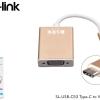 S-link SL-USB-C53 Type-C to VGA Kablo