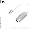 S-link SL-UTY1005 TYPE-C TO RJ45 10/100/1000M GIGABIT ETHERNET
